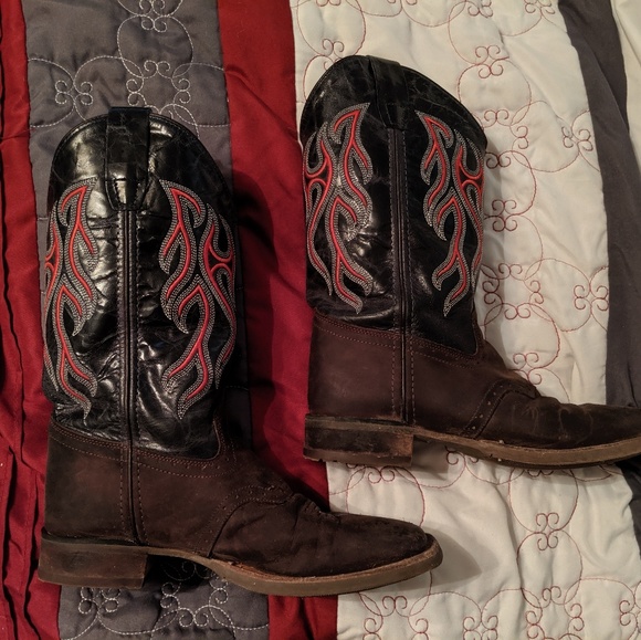 Old west boots boys size 5 - Picture 3 of 7